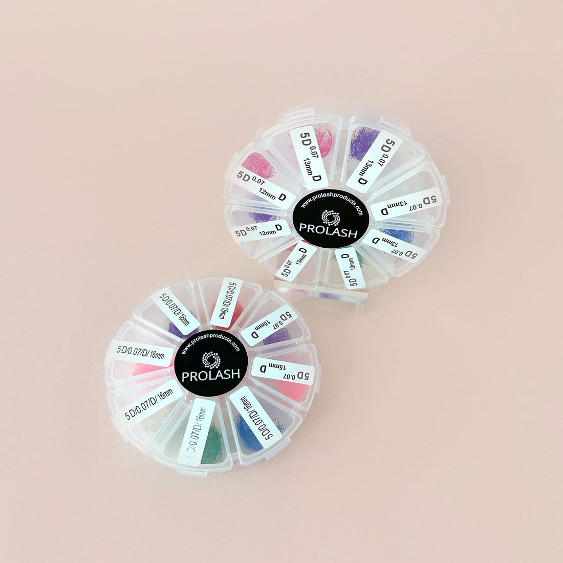5D Pre-Made Volume Rainbow Wheel Lash Case