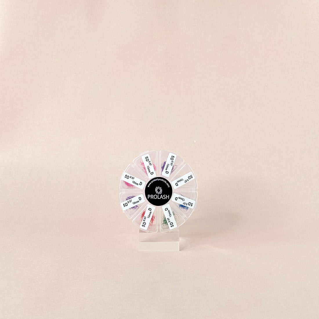 5D Pre-Made Volume Rainbow Wheel Lash Case
