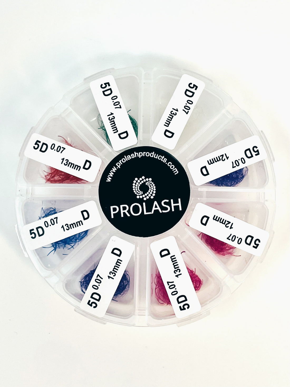 5D Pre-Made Volume Rainbow Wheel Lash Case