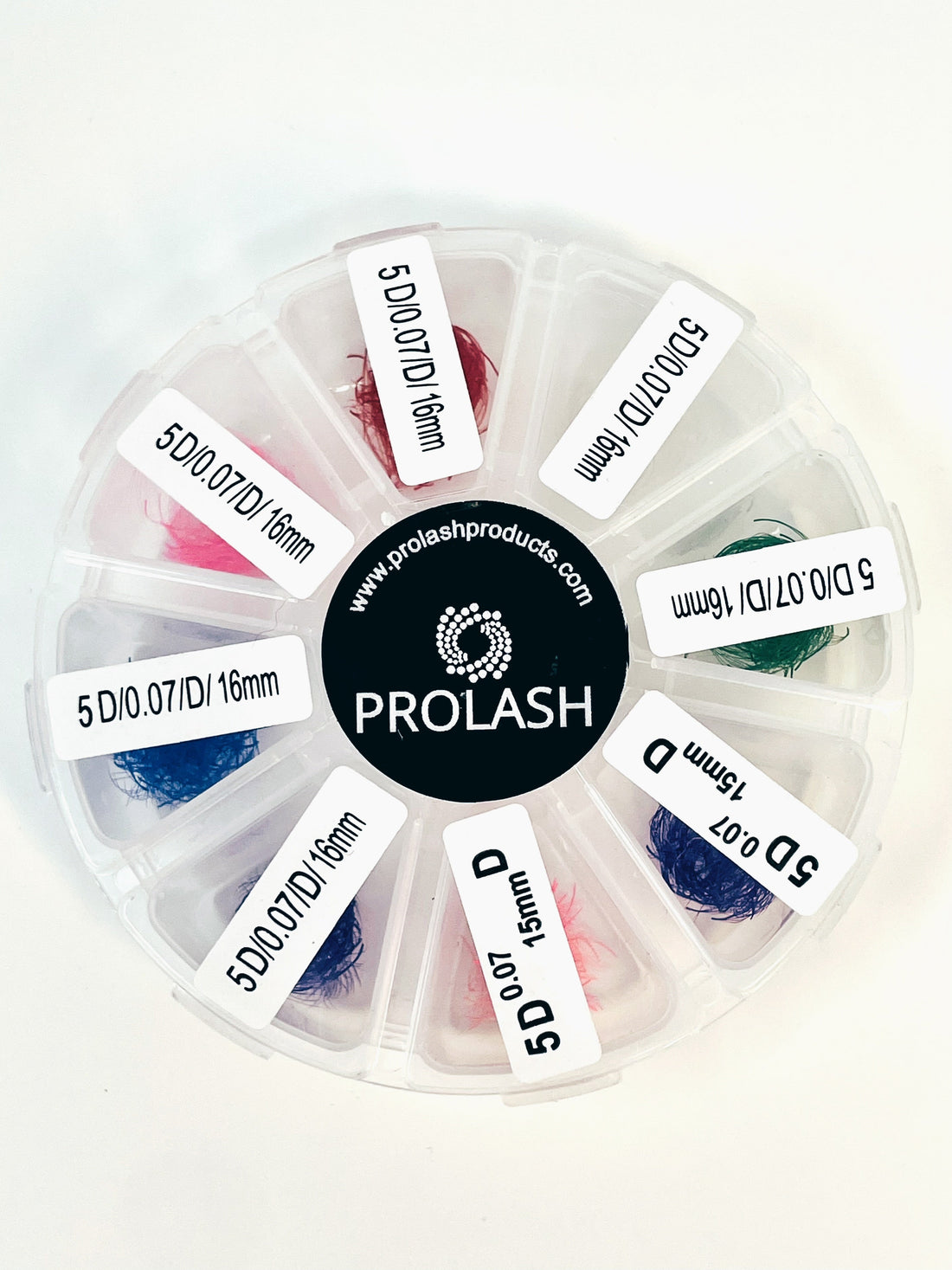 5D Pre-Made Volume Rainbow Wheel Lash Case